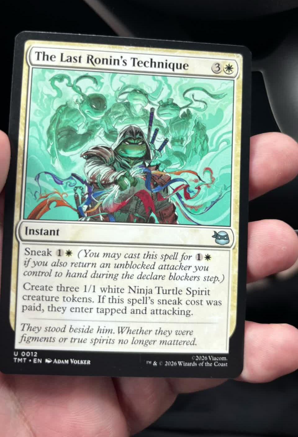 Carta The Last Ronin's Technique do set Magic: The Gathering Teenage Mutant Ninja Turtles