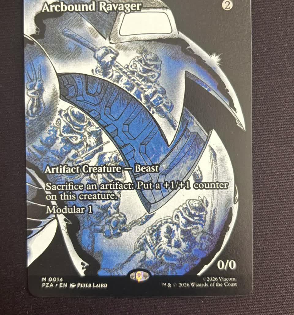 Carta Renet, Temporal Apprentice em versão extended art do set Magic: The Gathering Teenage Mutant Ninja Turtles