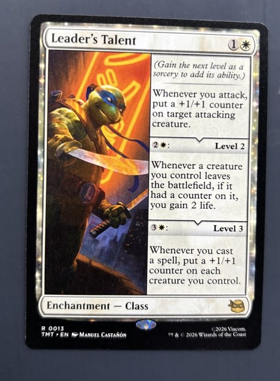 Cartas de Magic: The Gathering TMNT ilustrando raridade